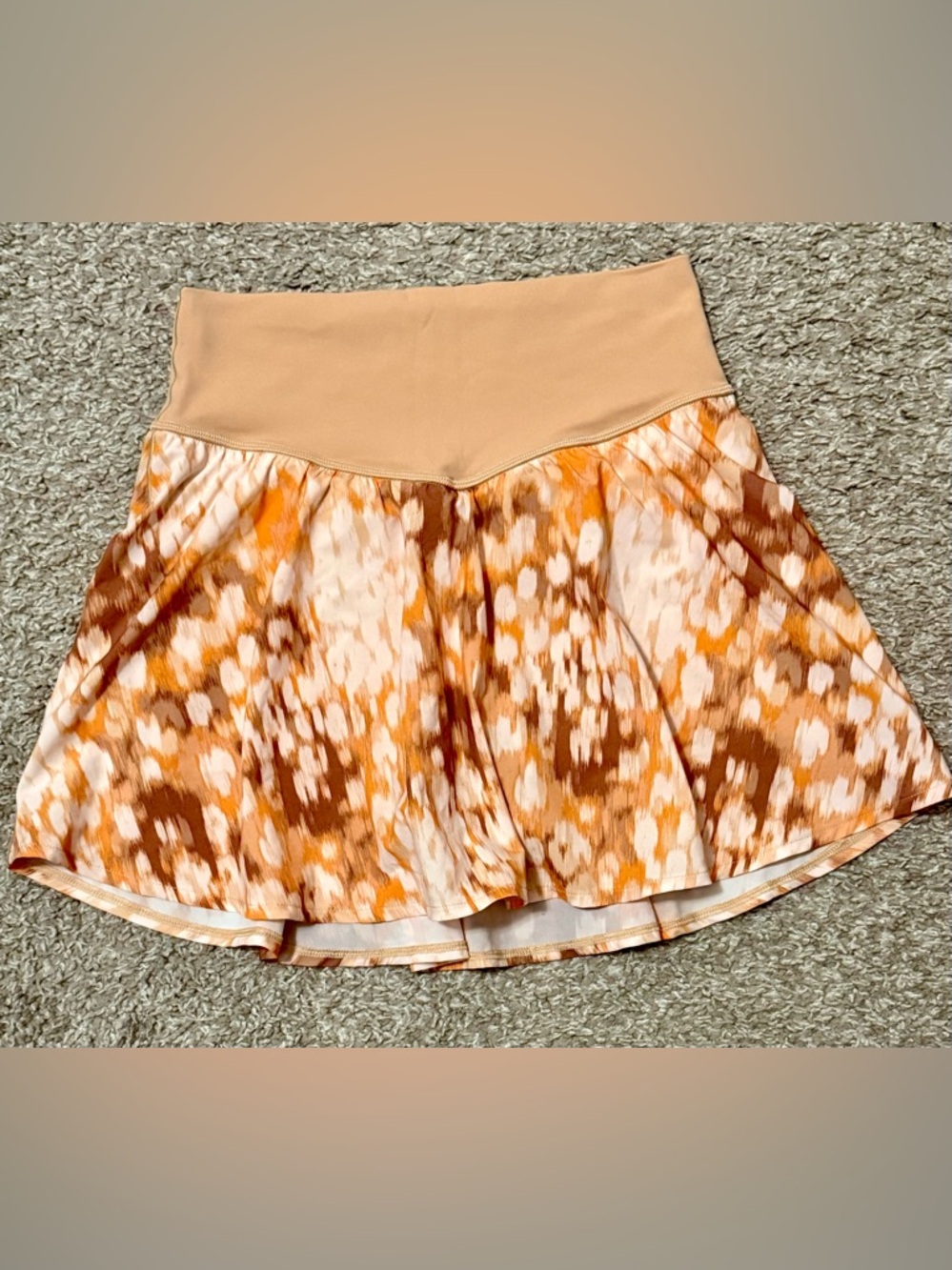 Aerie Printed Flowy Skort Boho Lightweight Elastic Waist Summer Size Medium